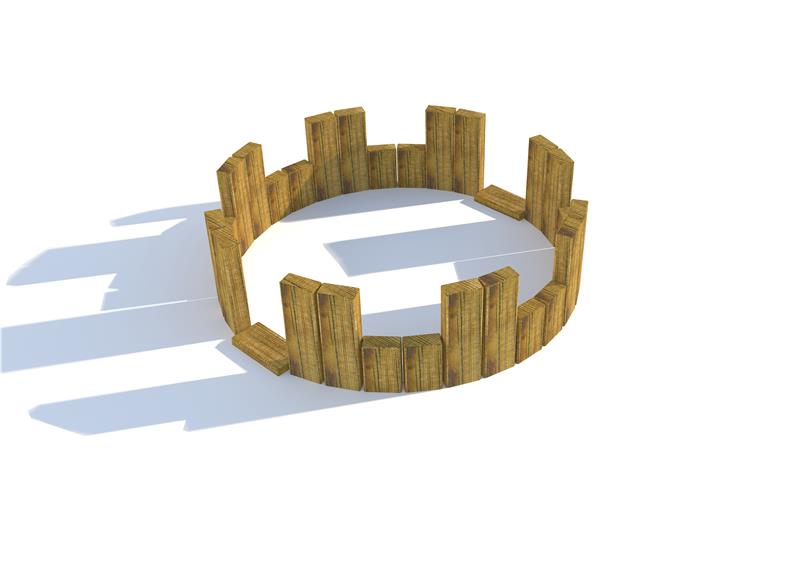 Technical render of a Small Seating Circle